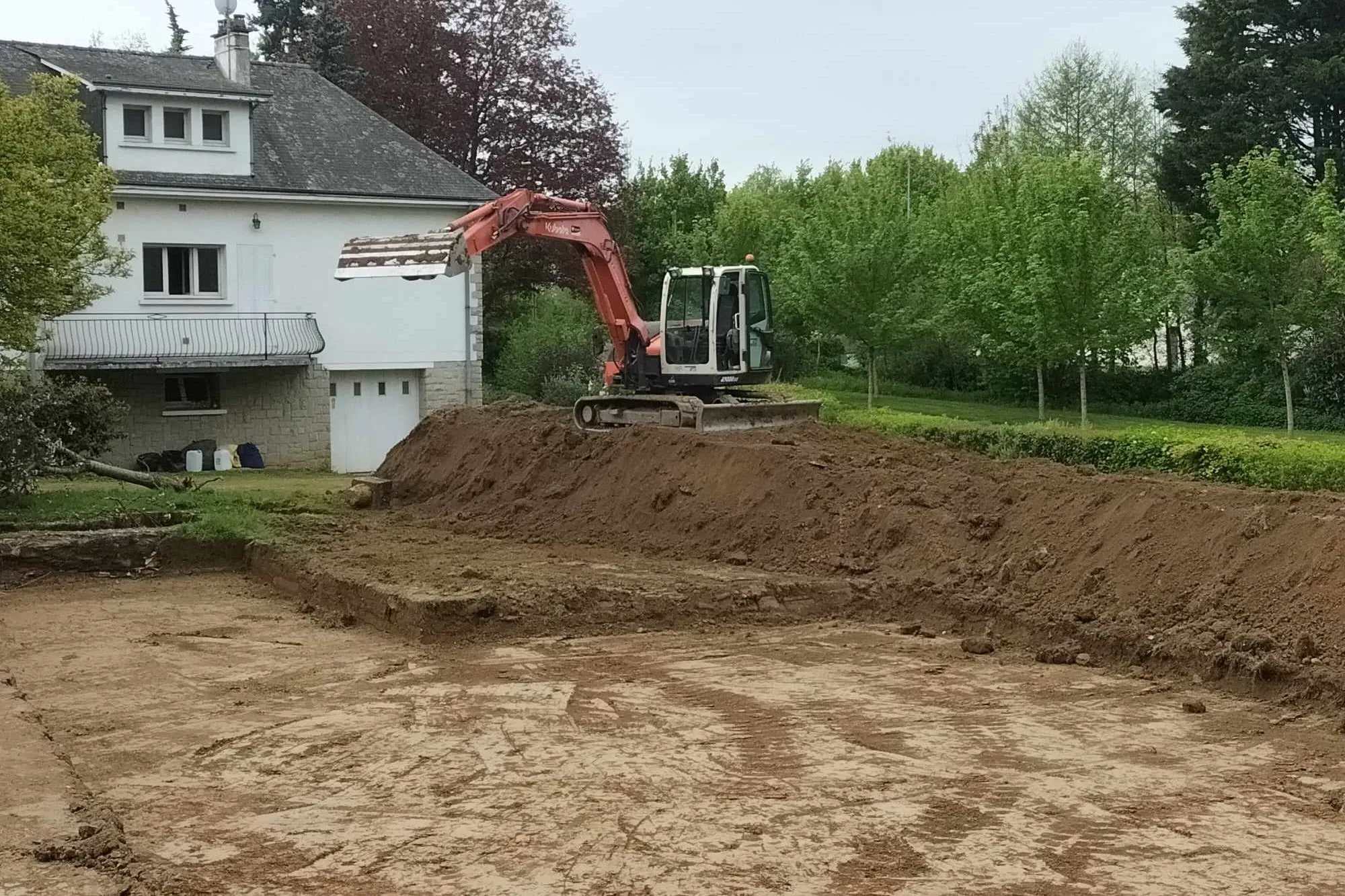 LEM-TP réalisations | Terrassement d'une maison neuve